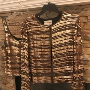 Camille Marie Vintage Sequin Tank and Jacket
